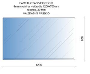 facetuotas veidrodis