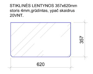 stikline lentyna